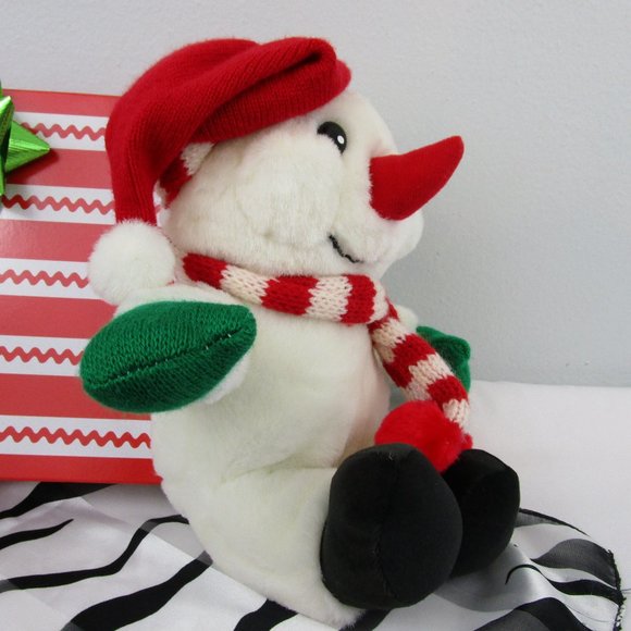 Vintage Cuddle Wit Stuffed Plush Snowman - Picture 4 of 8